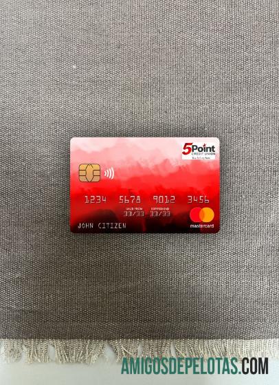 EUA Texas 5Point Credit Union Bank Mastercard Photolook Front exemplo real